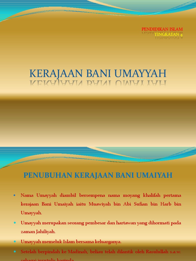 Kerajaan Bani Umaiyah Modified Pdf