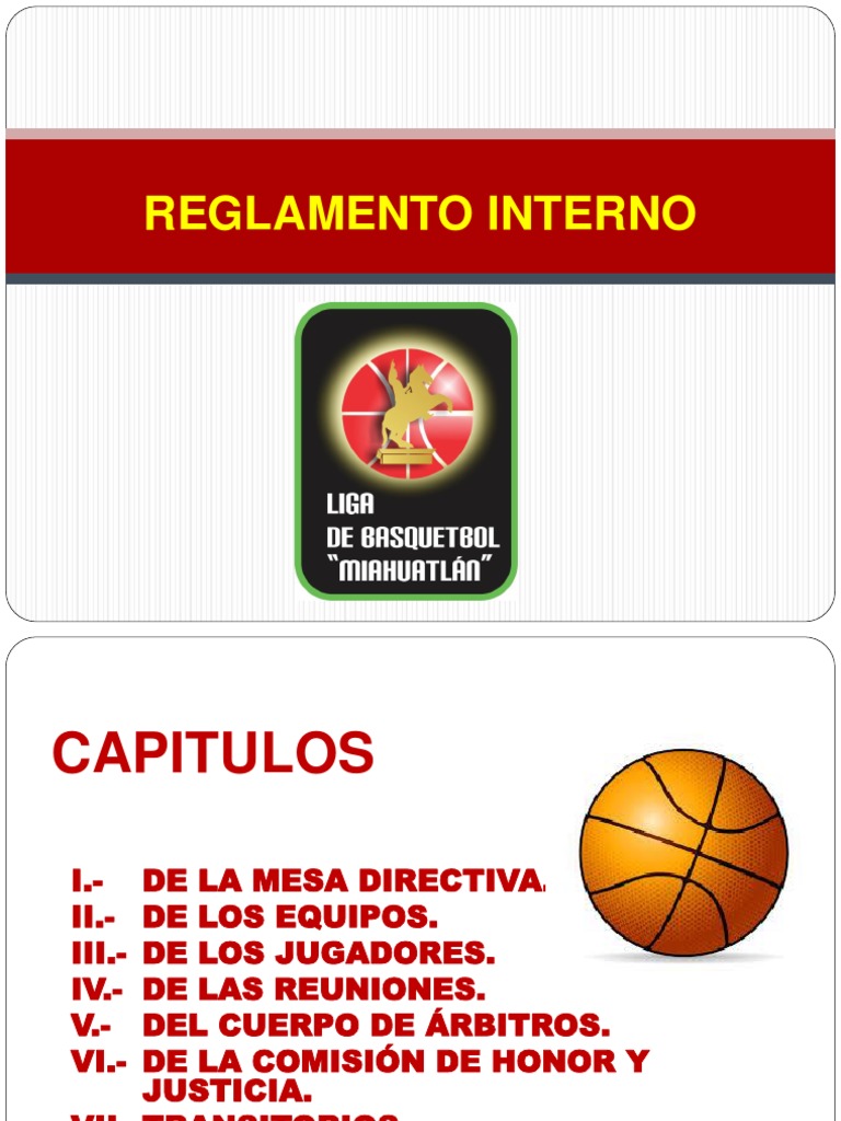 Reglamento Interno-Basquetbol Miahuatlan PDF | PDF | Deportes