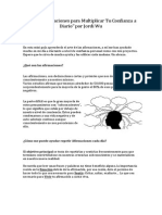 Las 10 Afirmaciones para Multiplicar Tu Confianza A Diario