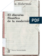 2 Habermas Juergen - El Discurso Filosofico de La Modernidad - Taurus - Madrid - 1993 - Cap1