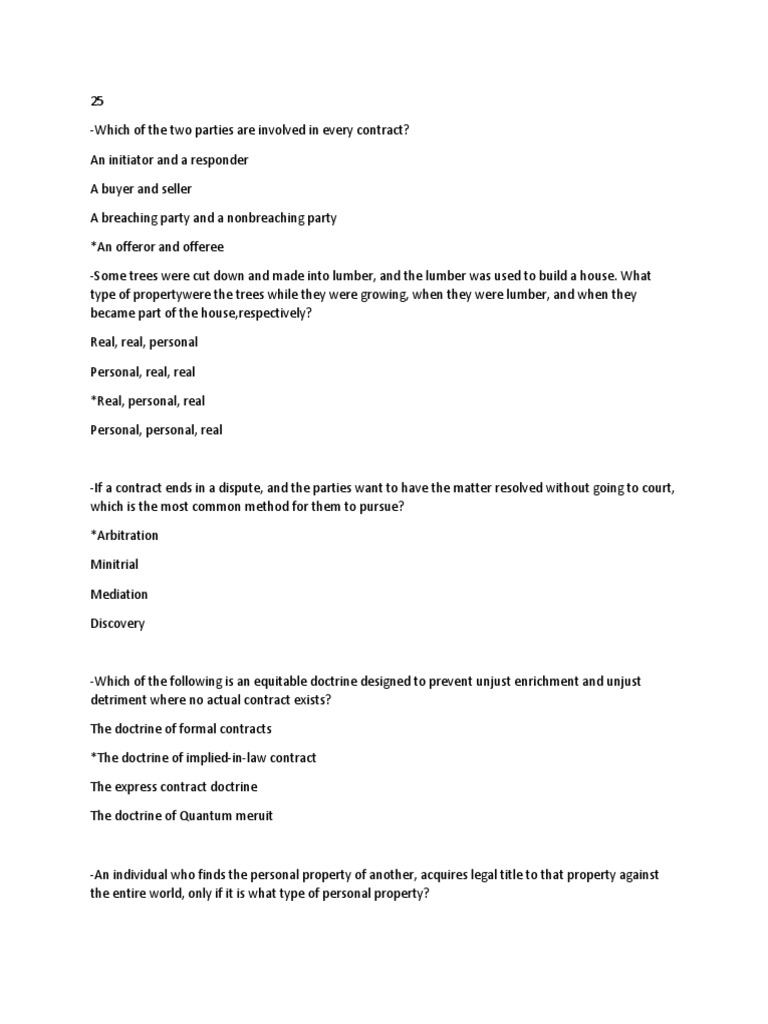 Key Legal Concepts in Contracts | PDF | Consideration | Offer And ...