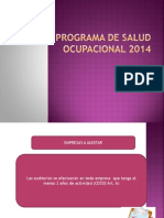 Programa de Salud Ocupacional 2014