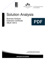 Solution Analysis