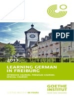 Learning German in Freiburg 2013