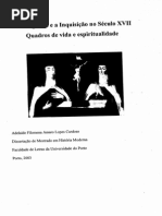 As Religiosas e a Inquisição No Século XVII Quadros de Vida e Espiritualidade