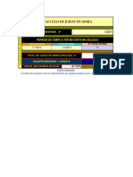 Calculo de Juros de Mora 2013 - Joaquim Marques