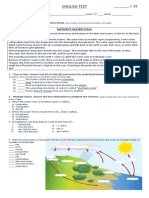 English Test Water Cycle