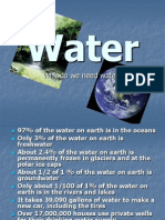 Water: Why Do We Need Water?