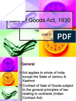 Sale of Goods Act, 1930