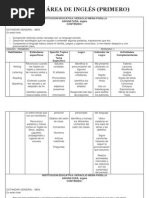 Plan de Estudio Ingles Primaria 1 A 5 To Grado | PDF | Idioma en Inglés ...