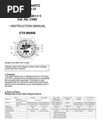 Citizen Instruction Manual C460