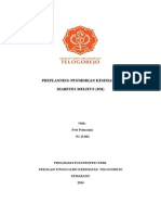 Preplanning Pendidikan Kesehatan Diabetes Melitus (DM) : Oleh: Pevi Primasnia N1.13.042