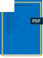 Utencilios para Poder Sobrevivir en La Luna