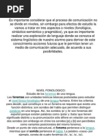 nivel fonolgico
