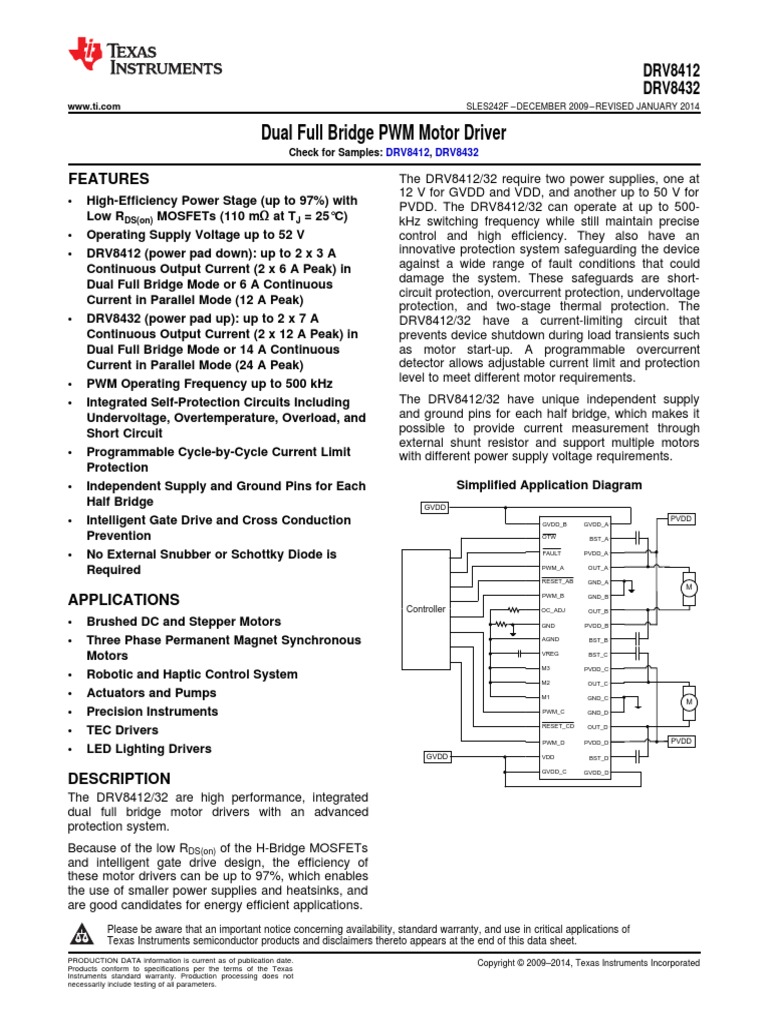 DRV 8432 | PDF | Capacitor | Inductor