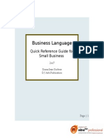 Business Language Quick Reference Guide For Small Business 2007 148 Slide Ojo Ojo Ok Ok Ok PDF