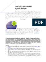 Cara Membuat Aplikasi Android Sederhana Dengan Eclipse