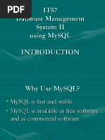Introduction to MySql