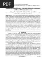 Download Optimal Polypropylene Fiber Content by anandhisana SN235044212 doc pdf