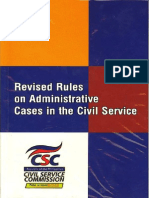 Revised Rules on Administrative Cases in Administrative Cases the Civil Service