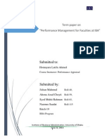 Performance Management For Faculties