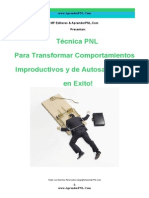 Técnica PNL para Transformar Autosabotaje en Exito - AprenderPNL