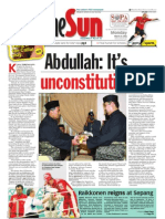 The Sun Malaysia Cover (24 Mar 2008)