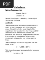 Download Michelson Interferometer by Anthony Garcia SN23505378 doc pdf