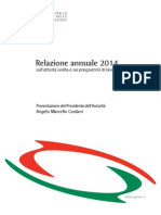 Relazione Annuale AGCOM 2014 - Presentazione Del Presidente