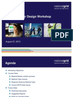 Material Master Design Workshop Agenda