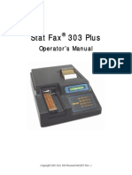 Stat Fax 303 Plus: Operator's Manual
