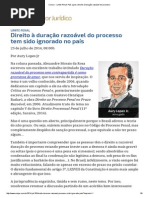 ConJur - Limite Penal_ País Ignora Direito à Duração Razoável Do Processo
