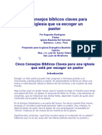 Cinco Consejos Bíblicos Claves para Una Iglesia Que Va Escoger Un Pastor