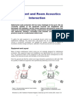 Placement and Room Acoustics Interaction