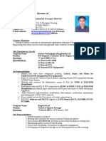 Resume Of: Mohammad Faruque Hossain