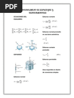 Formulario de Esfuerzos y Deformaciones