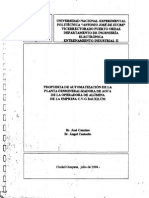 T-ELE-9402. Propuesta de Automatización de La Planta Desmineralizadora de Agua de La Operadora de Alúmina de La Empresa CVG Bauxilum PDF