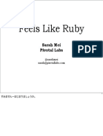 Feels Like Ruby: Sarah Mei Pivotal Labs