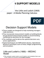 Decision Support Models