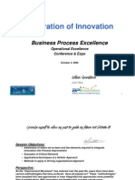 Integration of Innovation: Business Process Excellence