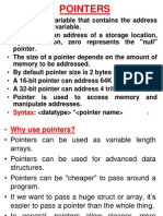 Pointers: of An Another Variable. by Convention, Zero Represents The "Null" Pointer. Memory To Be Addressed