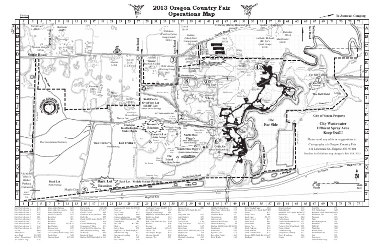 Oregon Country Fair Map Oregon Country Fair (Map) | Pdf