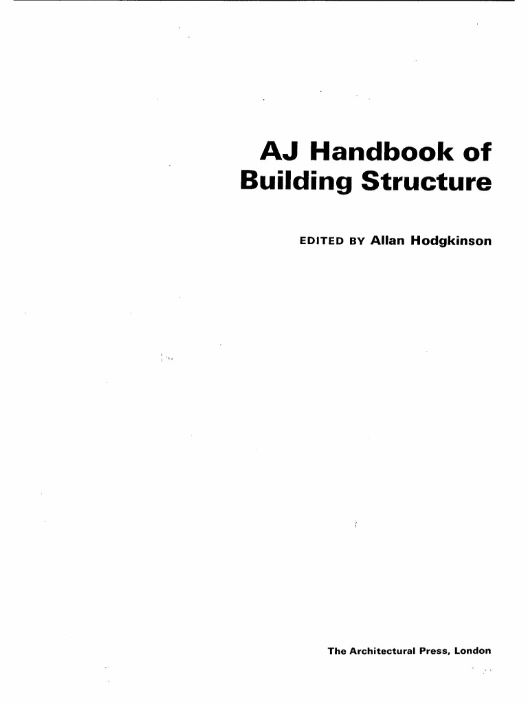 AJ Building Structure: Handbook of | PDF