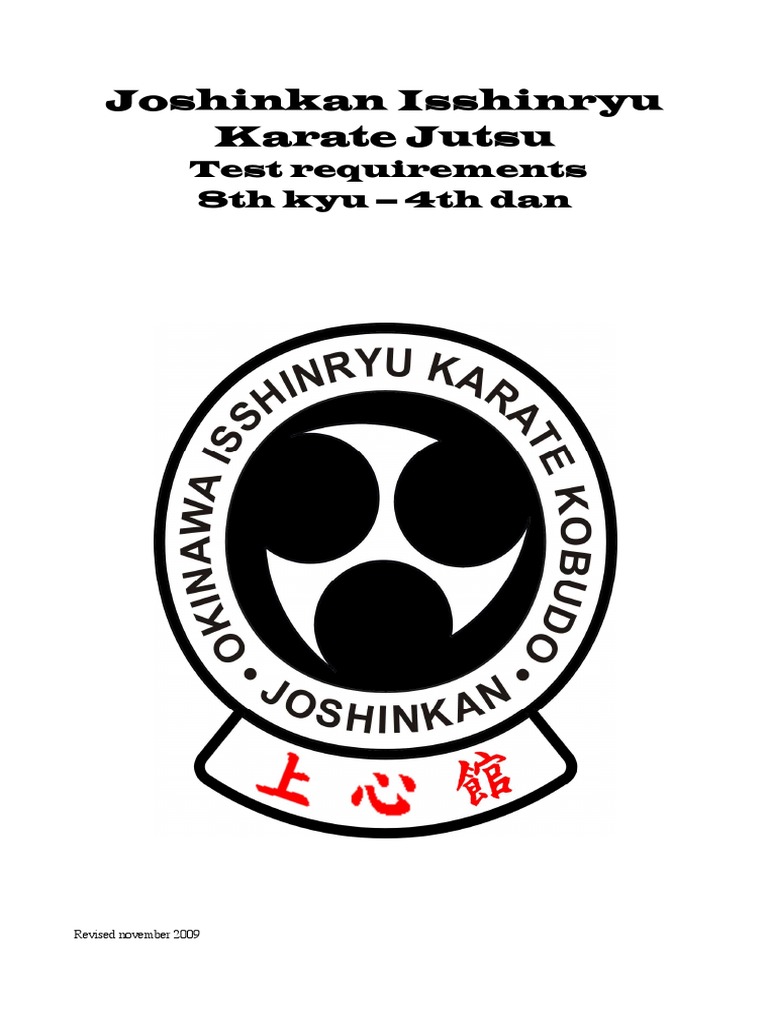 Isshinryu Karate Test Requirements | PDF | Gendai Budo | Combat Sports