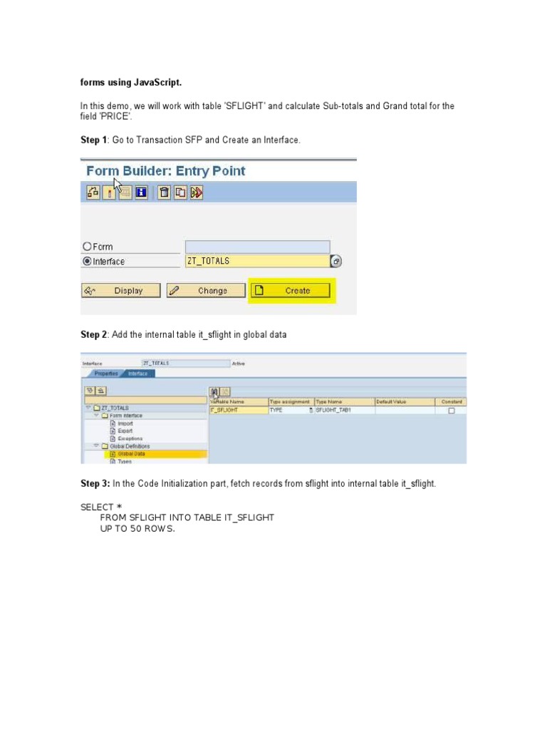 Page-wise Totals in Adobe Forms | PDF | Computer Data | Computing