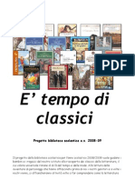 Progetto biblioteca 2008-2009- E' tempo di classici