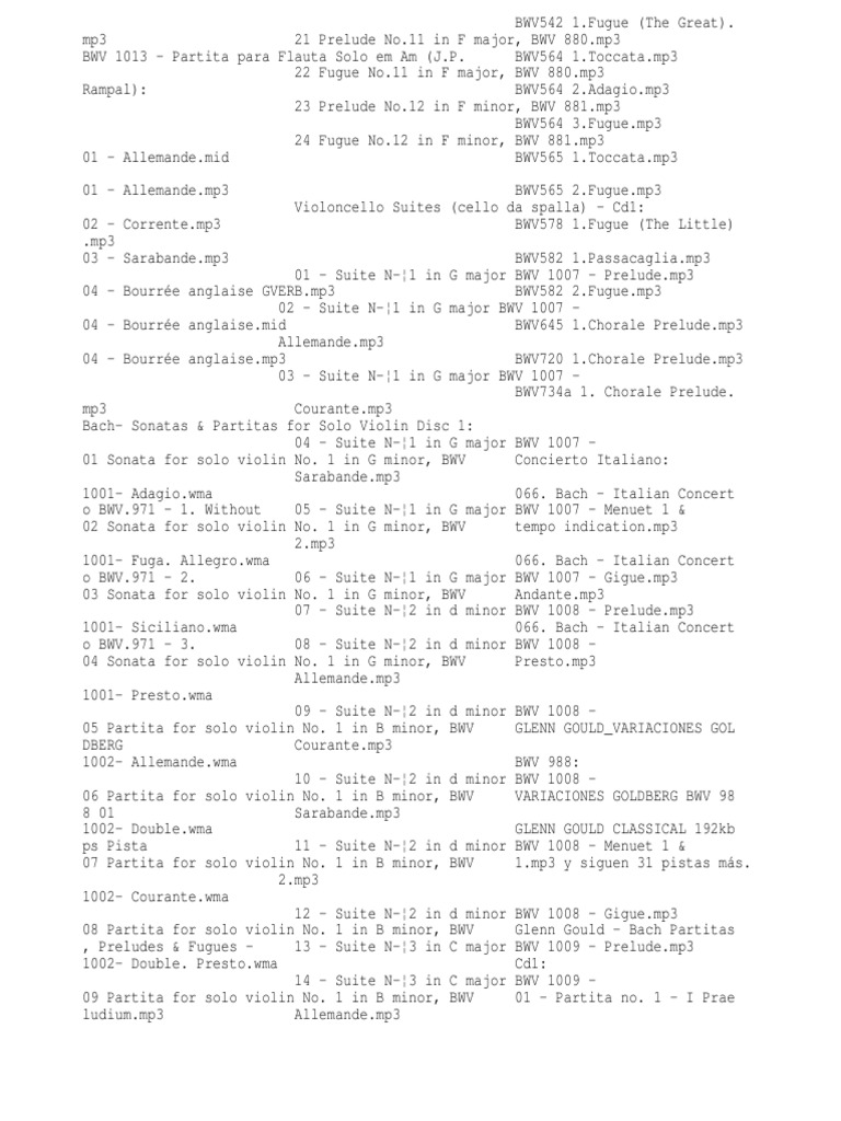 Extracted Text (2014723 - 185922) | PDF | Suite (Music) | Johann Sebastian  Bach