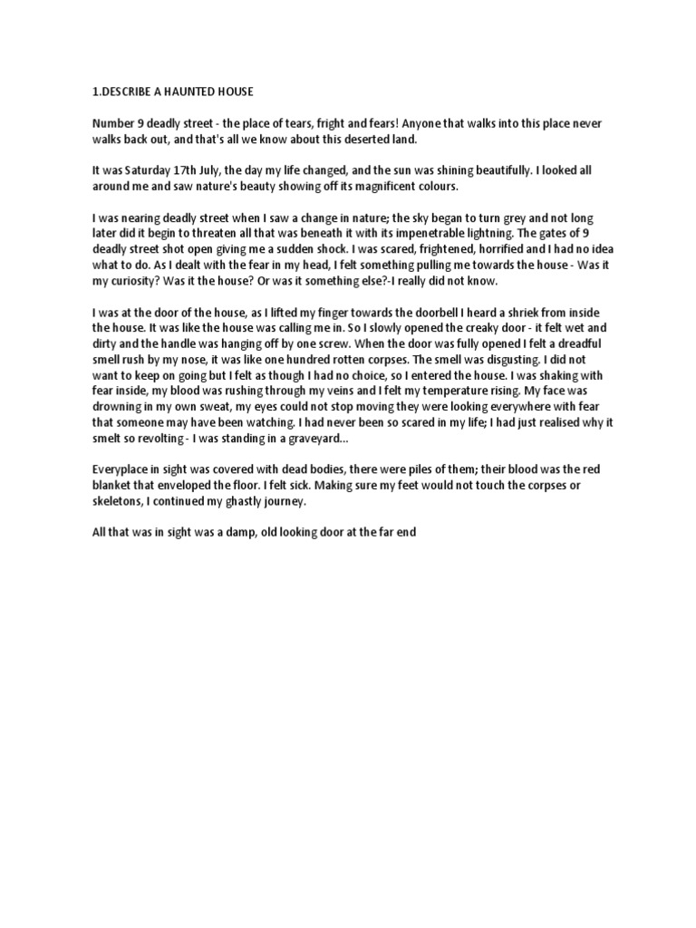 Useful Short Descriptive Essays. | PDF