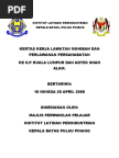 Surat rasmi lawatan rumah kebajikan.