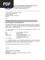 Surat rasmi lawatan rumah kebajikan.